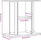 vidaXL - Aquariumstandaard - 60x30x60 - cm - bewerkt - hout - oud - houtkleurig