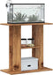 vidaXL - Aquariumstandaard - 60x30x60 - cm - bewerkt - hout - oud - houtkleurig