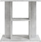 vidaXL - Aquariumstandaard - 60x30x60 - cm - bewerkt - hout - betongrijs