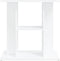vidaXL - Aquariumstandaard - 60x30x60 - cm - bewerkt - hout - wit