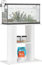 vidaXL - Aquariumstandaard - 60x30x60 - cm - bewerkt - hout - wit
