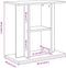vidaXL - Aquariumstandaard - 60x30x60 - cm - spaanplaat - zwart - eikenkleurig