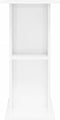 vidaXL - Aquariumstandaard - 75x36x72,5 - cm - bewerkt - hout - hoogglans - wit