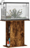 vidaXL - Aquariumstandaard - 75x36x72,5 - cm - bewerkt - hout - gerookt - eiken
