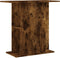 vidaXL - Aquariumstandaard - 75x36x72,5 - cm - bewerkt - hout - gerookt - eiken