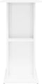 vidaXL - Aquariumstandaard - 75x36x72,5 - cm - bewerkt - hout - hoogglans - wit