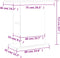 vidaXL - Aquariumstandaard - 75x36x72,5 - cm - bewerkt - hout - betongrijs