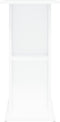 vidaXL - Aquariumstandaard - 75x36x72,5 - cm - bewerkt - hout - wit