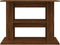 vidaXL - Aquariumstandaard - 80x35x60 - cm - bewerkt - hout - bruin - eikenkleur