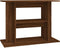 vidaXL - Aquariumstandaard - 80x35x60 - cm - bewerkt - hout - bruin - eikenkleur