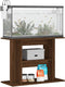vidaXL - Aquariumstandaard - 80x35x60 - cm - bewerkt - hout - bruin - eikenkleur