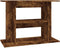 vidaXL - Aquariumstandaard - 80x35x60 - cm - bewerkt - hout - gerookt - eikenkleurig
