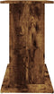 vidaXL - Aquariumstandaard - 80x35x60 - cm - bewerkt - hout - gerookt - eikenkleurig