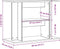 vidaXL - Aquariumstandaard - 80x35x60 - cm - bewerkt - hout - oud - houtkleurig