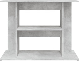 vidaXL - Aquariumstandaard - 80x35x60 - cm - bewerkt - hout - betongrijs
