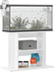vidaXL - Aquariumstandaard - 80x35x60 - cm - bewerkt - hout - hoogglans - wit