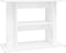 vidaXL - Aquariumstandaard - 80x35x60 - cm - bewerkt - hout - hoogglans - wit