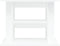 vidaXL - Aquariumstandaard - 80x35x60 - cm - bewerkt - hout - wit