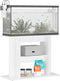 vidaXL - Aquariumstandaard - 80x35x60 - cm - bewerkt - hout - wit