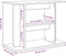 vidaXL - Aquariumstandaard - 80x35x60 - cm - spaanplaat - zwart - eikenkleurig