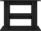 vidaXL - Aquariumstandaard - 80x35x60 - cm - spaanplaat - zwart - eikenkleurig