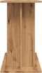 vidaXL - Aquariumstandaard - 80x35x60cm - bewerkt - hout - artisanaal - eikenkleur