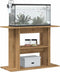 vidaXL - Aquariumstandaard - 80x35x60cm - bewerkt - hout - artisanaal - eikenkleur