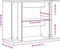 vidaXL - Aquariumstandaard - 80x35x60cm - bewerkt - hout - artisanaal - eikenkleur
