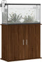 vidaXL - Aquariumstandaard - 81x36x73 - cm - bewerkt - hout - bruin - eikenkleur