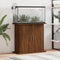 vidaXL - Aquariumstandaard - 81x36x73 - cm - bewerkt - hout - bruin - eikenkleur