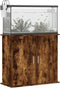 vidaXL - Aquariumstandaard - 81x36x73 - cm - bewerkt - hout - gerookt - eikenkleurig