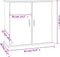 vidaXL - Aquariumstandaard - 81x36x73 - cm - bewerkt - hout - gerookt - eikenkleurig