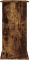 vidaXL - Aquariumstandaard - 81x36x73 - cm - bewerkt - hout - gerookt - eikenkleurig