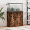 vidaXL - Aquariumstandaard - 81x36x73 - cm - bewerkt - hout - gerookt - eikenkleurig