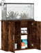 vidaXL - Aquariumstandaard - 81x36x73 - cm - bewerkt - hout - gerookt - eikenkleurig