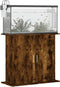 vidaXL - Aquariumstandaard - 81x36x73 - cm - bewerkt - hout - gerookt - eikenkleurig