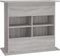 vidaXL - Aquariumstandaard - 81x36x73 - cm - bewerkt - hout - grijs - sonoma - eiken