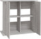 vidaXL - Aquariumstandaard - 81x36x73 - cm - bewerkt - hout - grijs - sonoma - eiken