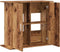 vidaXL - Aquariumstandaard - 81x36x73 - cm - bewerkt - hout - oud - houtkleurig