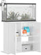 vidaXL - Aquariumstandaard - 81x36x73 - cm - bewerkt - hout - hoogglans - wit