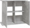 vidaXL - Aquariumstandaard - 81x36x73 - cm - bewerkt - hout - betongrijs