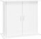vidaXL - Aquariumstandaard - 81x36x73 - cm - bewerkt - hout - hoogglans - wit