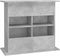 vidaXL - Aquariumstandaard - 81x36x73 - cm - bewerkt - hout - betongrijs