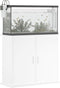 vidaXL - Aquariumstandaard - 81x36x73 - cm - bewerkt - hout - wit