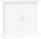 vidaXL - Aquariumstandaard - 81x36x73 - cm - bewerkt - hout - wit
