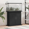 vidaXL - Aquariumstandaard - 81x36x73 - cm - bewerkt - hout - zwart