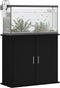 vidaXL - Aquariumstandaard - 81x36x73 - cm - bewerkt - hout - zwart