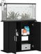 vidaXL - Aquariumstandaard - 81x36x73 - cm - bewerkt - hout - zwart