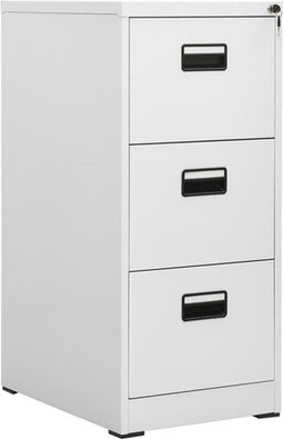 vidaXL - Archiefkast - 46x62x102,5 - cm - staal - lichtgrijs