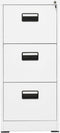vidaXL - Archiefkast - 46x62x102,5 - cm - staal - wit